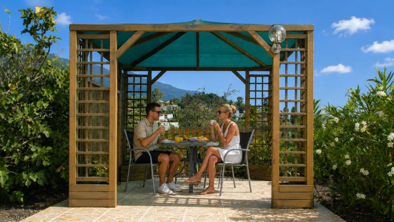 Frühstück im Pavillon im Casa La Gomera